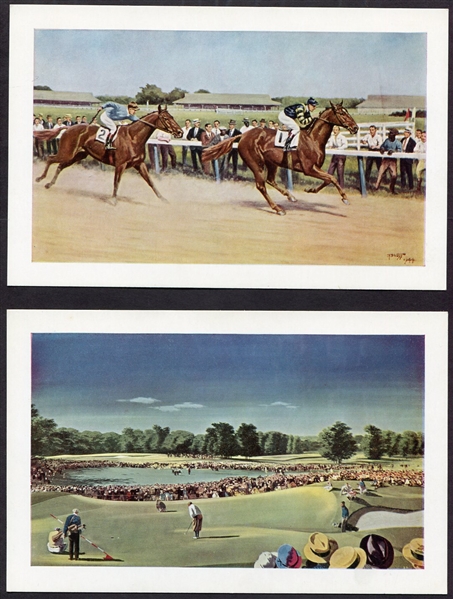 1945 Esky-Card Esquire Magazine Large Postcards Set of 6 Different Exmt/Nrmt