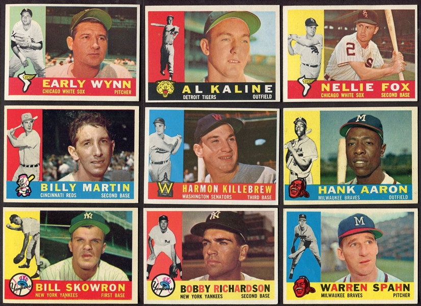 1960 Topps 231 Different All EX / EXMT With Stars & High-numbers