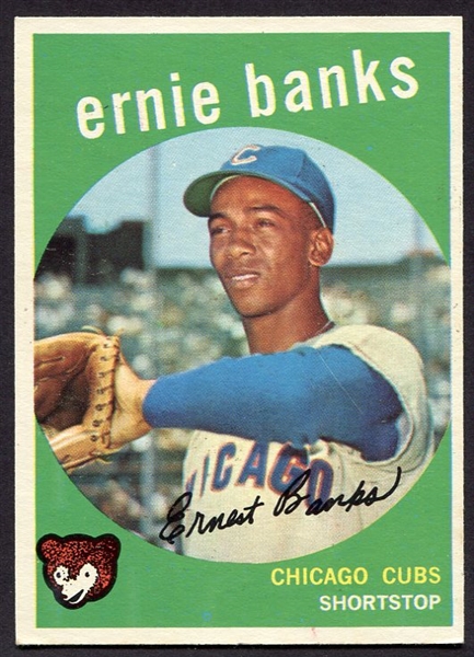 1959 Topps #350 Ernie Banks Exmt