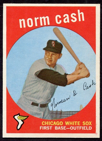 1959 Topps #509 Norm Cash Rookie Card Nrmt