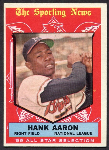1959 Topps #561 Hank Aaron All-Star Exmt/Nrmt