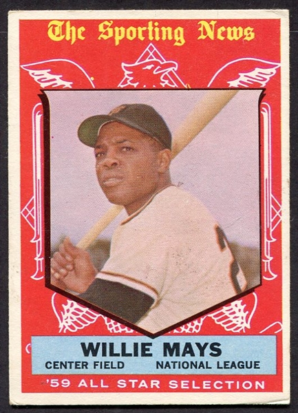 1959 Topps #563 Willie Mays All-Star EX+