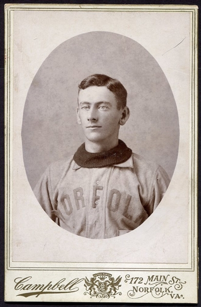 1890s Norfolk Baseball Player Cabinet Photo