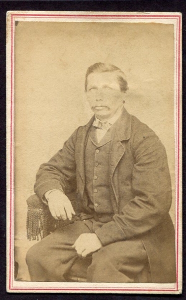 1860s CDV of Albert Carpenter Stafford Connecticut Civil War Soldier