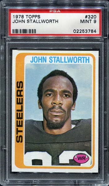 1978 Topps Football #320 John Stallworth Rookie Card PSA 9