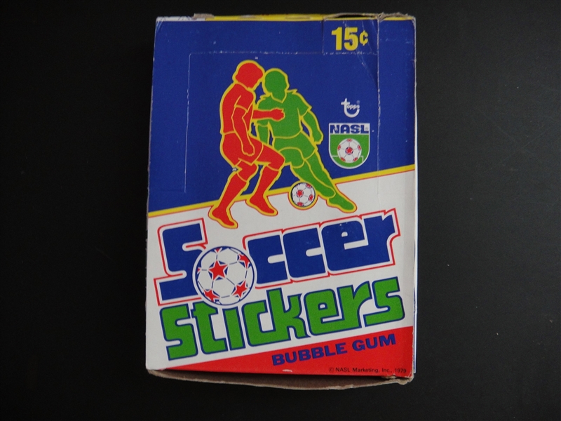 1979 Topps NASL Soccer Stickers Box With 36 Unopened Packs