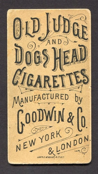 N166 Occupations for Women Old Judge and Dogs Head Cigarettes Card
