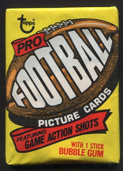 1977 Topps Football Unopened Wax Pack