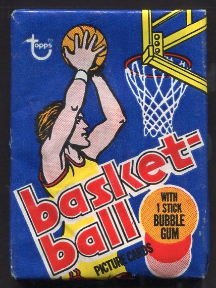 1977 Topps Basketball Unopened Wax Pack 