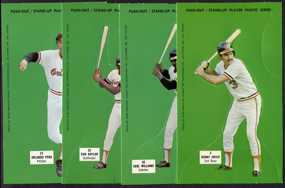 1973 Johnny Pro Orioles Lot of 15 Exmt-Nrmt