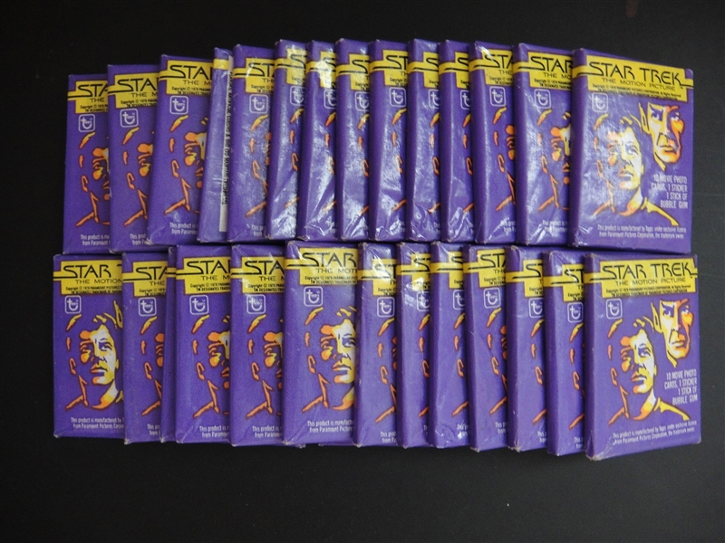 1979 Topps Star Trek The Motion Picture Lot of 28 Unopened Wax Packs
