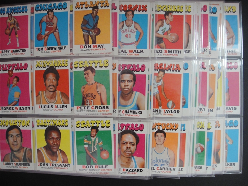 1971-72 Topps Basketball Lot of 144 Assorted Most Ex/Exmt