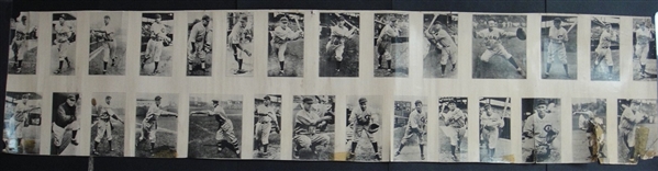 1930 Chicago Cubs Blue Ribbon Malt Full Sheet