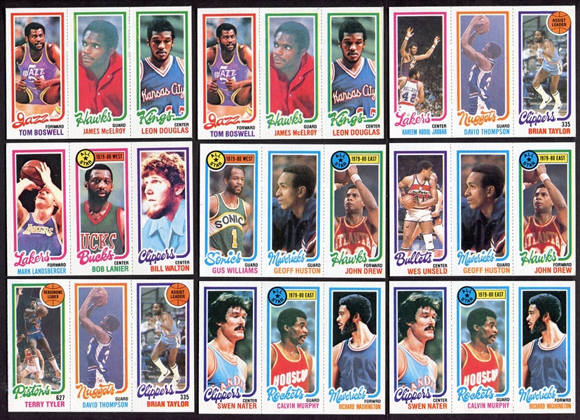 1980-81 Topps Basketball Lot of 44 Mostly Different Nrmt to Nrmt/Mt 