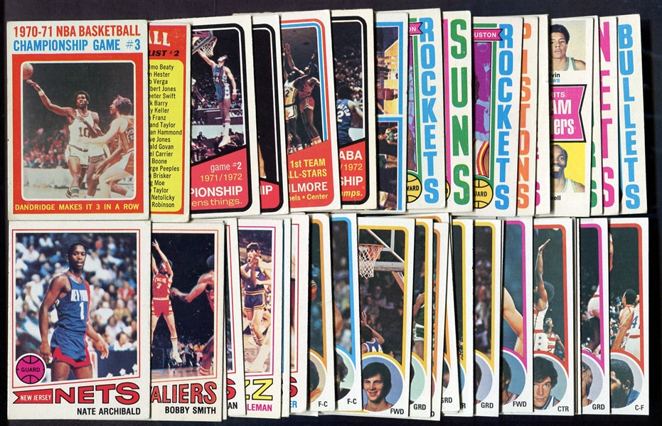 1970s/early 80s Basketball Lot of 100+