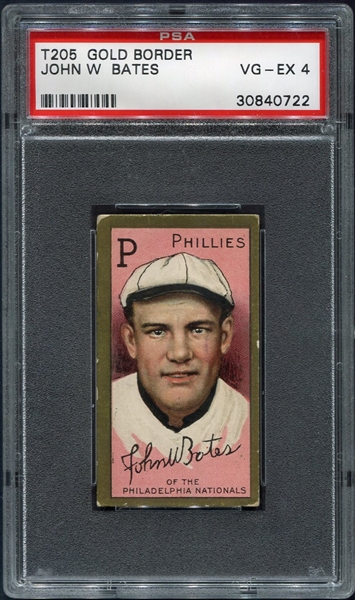 T205 John W. Bates Philadelphia Phillies PSA 4