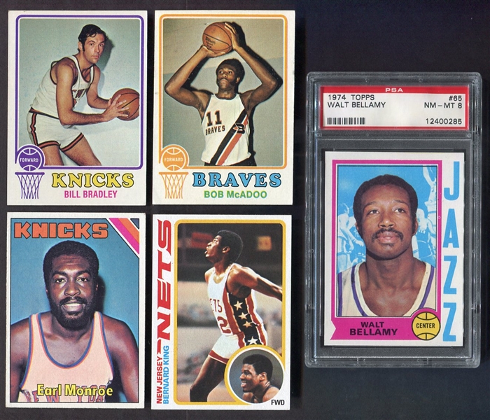 1970s Topps Basketball Lot of 5 Different HOFers/Rookie Cards
