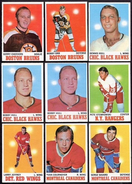 1970-71 Topps Hockey Lot of 22 Loaded With Stars