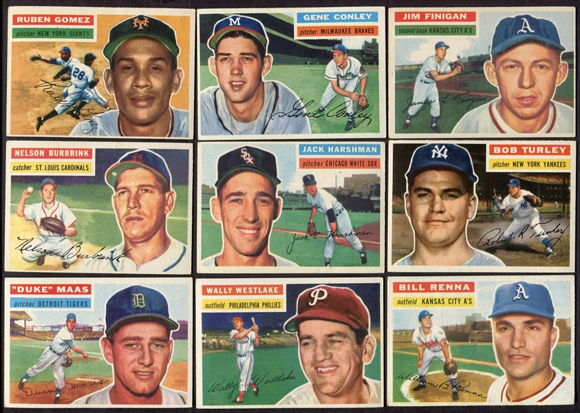 1956 Topps Lot of 20 Different All EX or Better