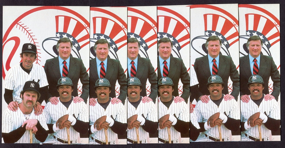 1982 Coral-Lee Yankees Postcards Steinbrenner Martin Jackson & Munson