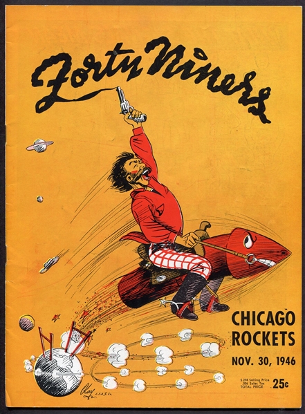 November 30 1946 AAFC San Francisco 49ers vs. Chicago Rockets Program