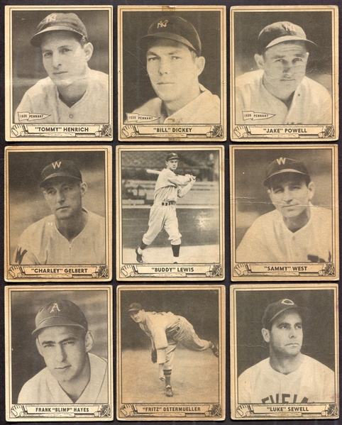 1940 Play Ball Lot of 31 Different