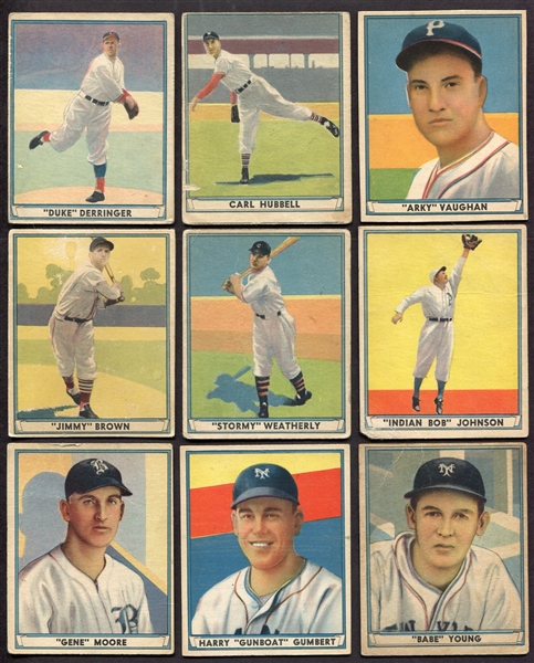 1941 Play Ball Lot of 21 Different w/HOFers & High-Numbers