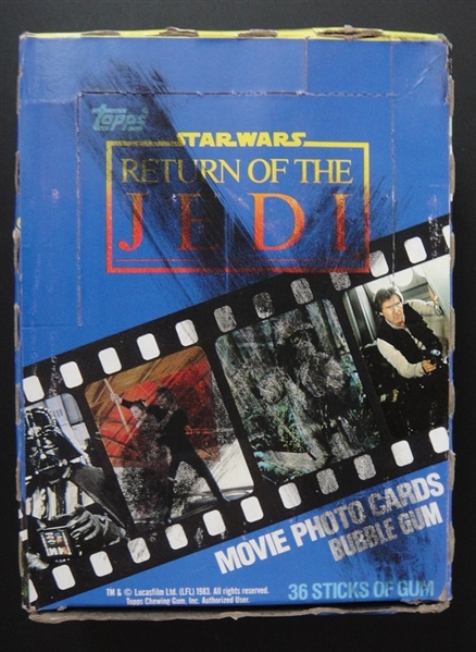 1983 Return of The Jedi Full Wax Box 36 Unopened Packs