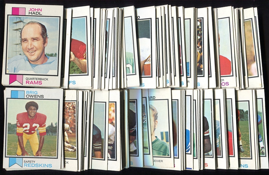 1973 & 1974 Topps Football Lot of over 500 Cards Mostly Ex-Exmt