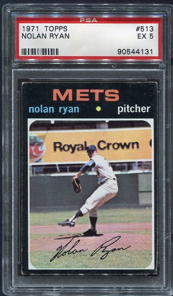 1971 Topps #513 Nolan Ryan PSA 5
