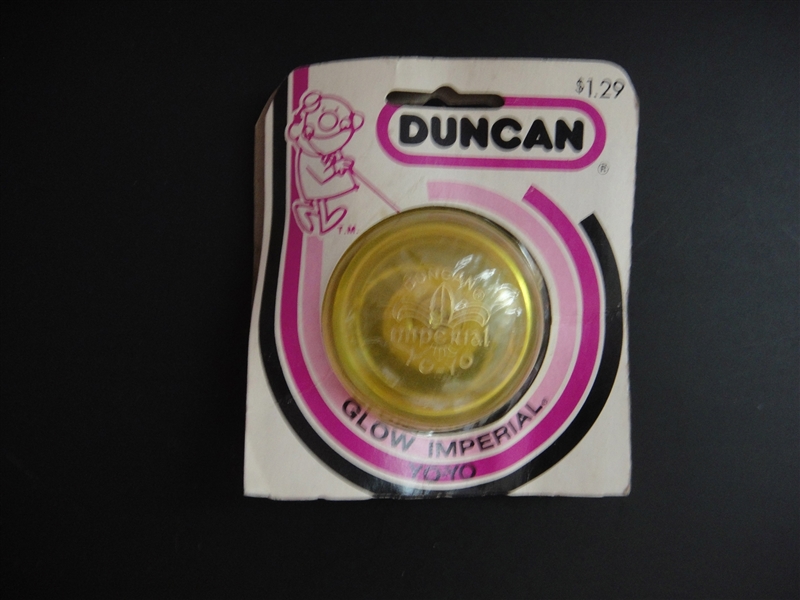 1970s Duncan Glow Imperial Yoyo on Original Card