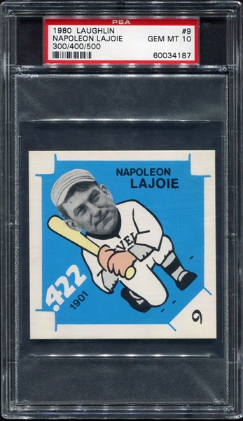 1980 Laughlin #9 Napoleon Lajoie PSA 10