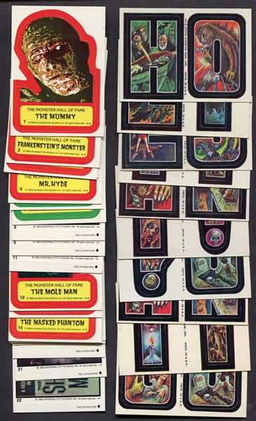 1974 Monster Initials & 1980 Creature Feature Stickers