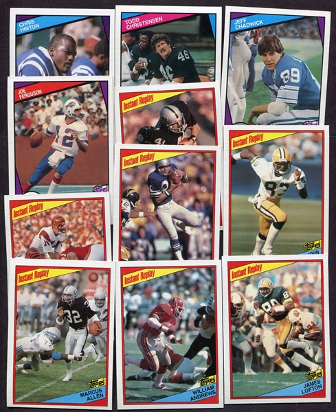 1984 Topps Football Lot of 11 Nrmt/Mt Cards