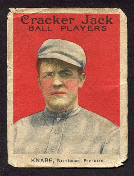 E145-1 1914 Cracker Jack #1 Otto Knabe Baltimore Federals