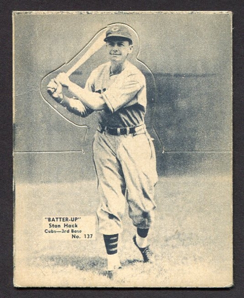 R318 1934-36 Batter-Up #137 Stan Hack Chicago Cubs VG/EX