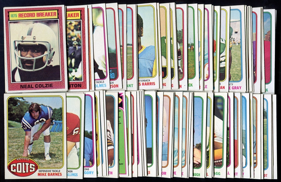 1976 Topps Football Partial Set of 300+ 