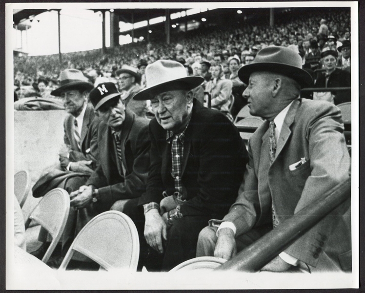 1957 World Series Photo Ty Cobb & Others