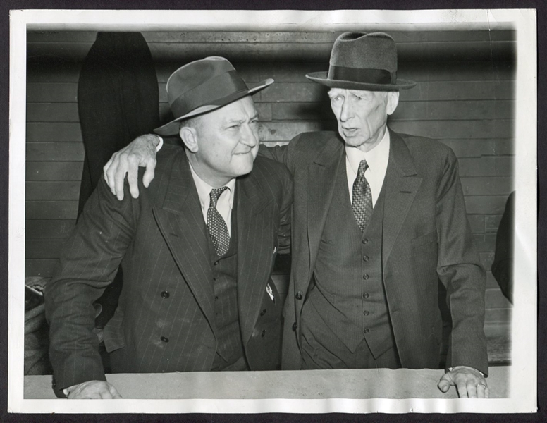 1940 Ty Cobb & Connie Mack Photograph