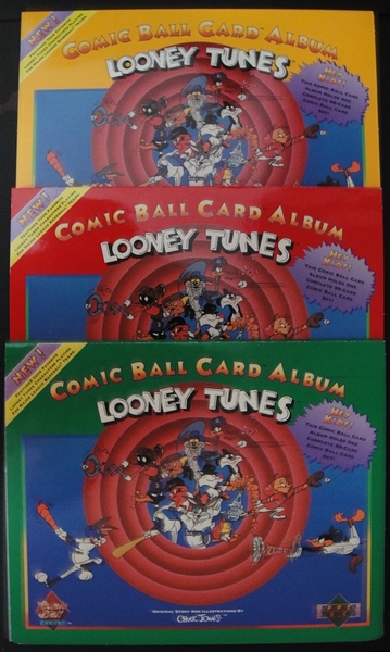 1990 Looney Tunes Complete 3 Album Comic Ball Card Set