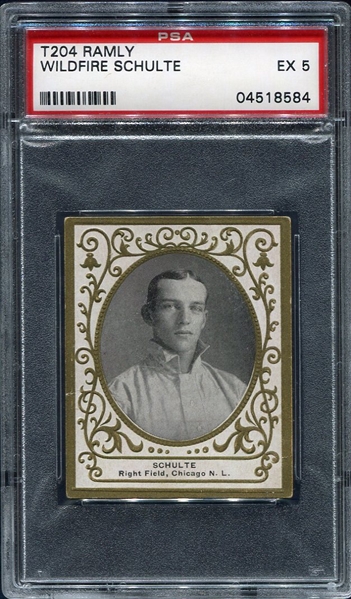 T204 Wildfire Schulte Chicago Cubs PSA 5