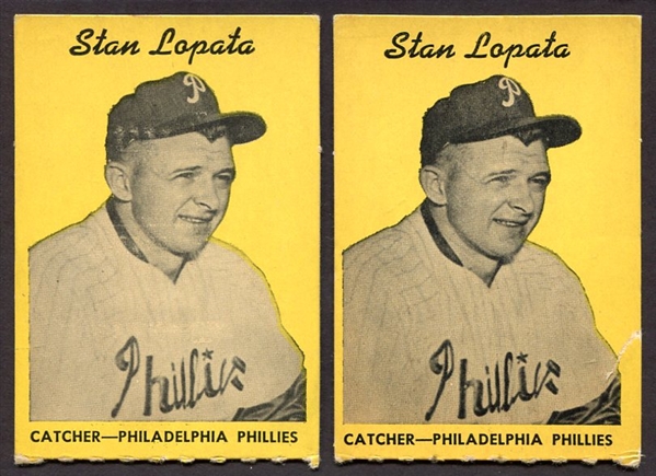 1958 Hires Root Beer Test Set Stan Lopata Lot of 2