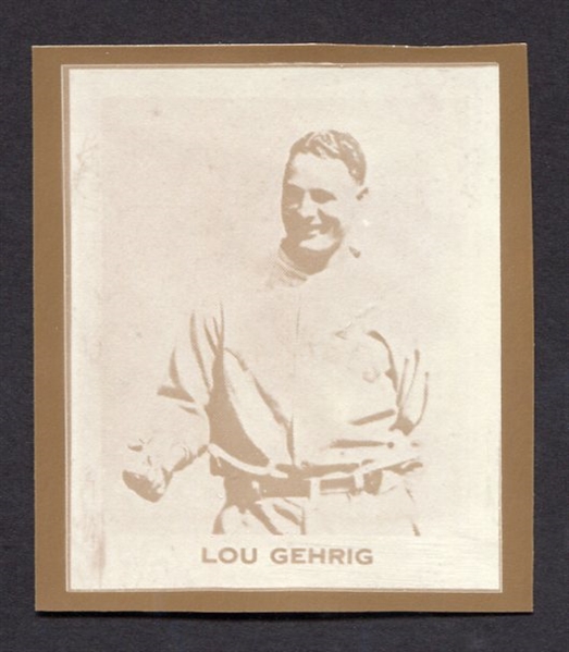 1930s Ray-O-Print Lou Gehrig 