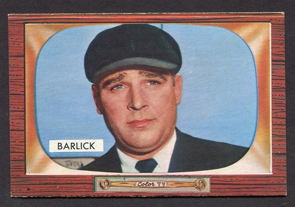 1955 Bowman #265 Albert Barlick Umpire Exmt