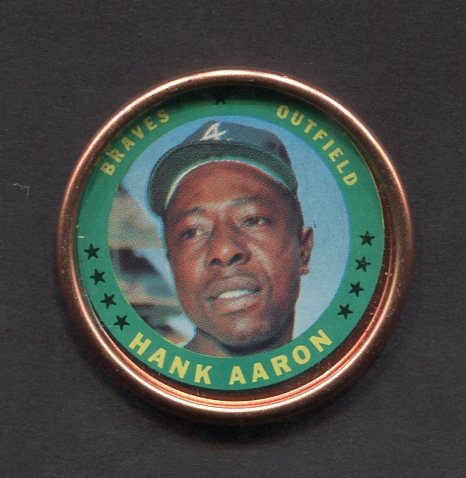 1971 Topps Coin #137 Hank Aaron Nrmt