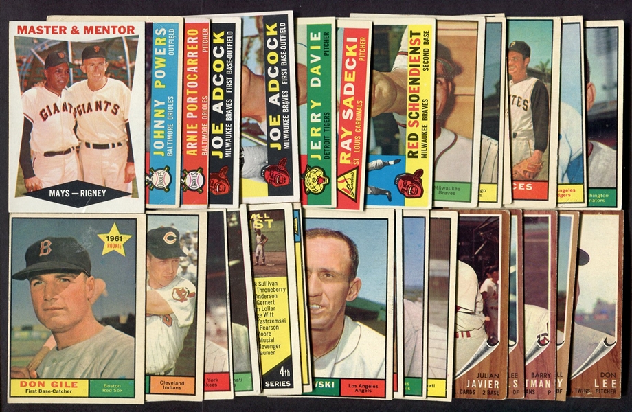 1960-1970 Topps Lot of 70 Mostly Different