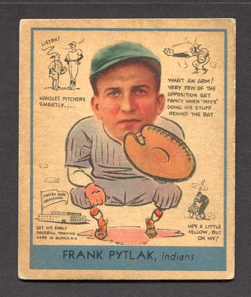 1938 Goudey Heads-Up #269 Frank Pytlak Cleveland Indians