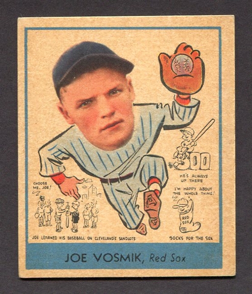 1938 Goudey Heads-Up #271 Joe Vosmik Boston Red Sox VG/EX