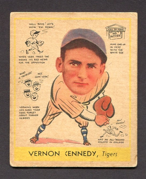 1938 Goudey Heads-Up #280 Vernon Kennedy Detroit Tigers VG