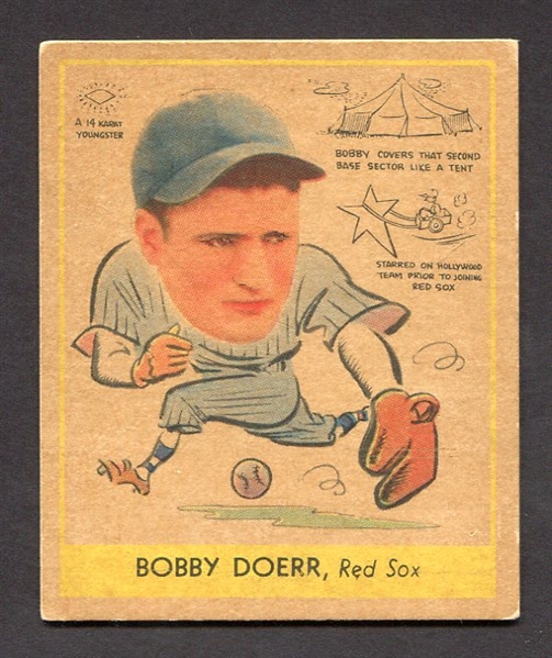 1938 Goudey Heads-Up #282 Bobby Doerr Boston Red Sox VG+